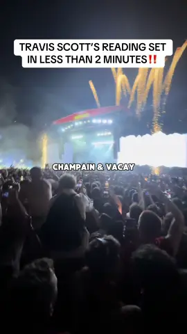 TRAVIS SCOTT’S READING SET  IN LESS THAN 2 MINUTES‼️ #travisscott #reading #festival #sunday #setlist 