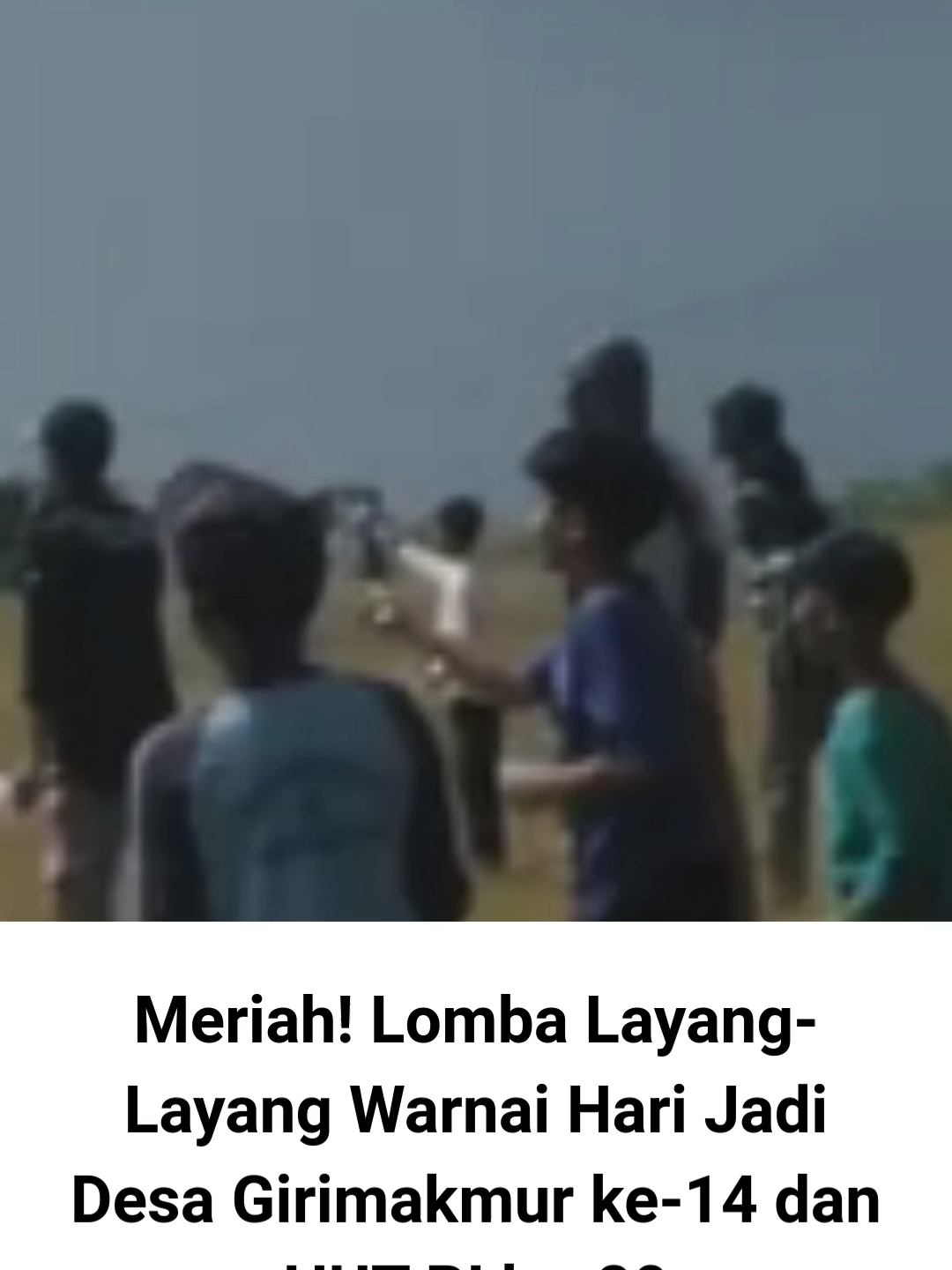 Suasana Desa Girimakmur, Kecamatan Malangbong, berubah meriah pada Senin (25/8/2025). Ribuan warga tumpah ruah di Lapangan Sampalan untuk menyaksikan lomba layang-layang yang digelar dalam rangka memperingati Hari Ulang Tahun ke-80 Kemerdekaan RI sekaligus Hari Jadi Desa Girimakmur yang ke-14. Baca selengkapnya melalui link: https://prianganinsider.pikiran-rakyat.com/priangan/pr-3839598985/meriah-lomba-layang-layang-warnai-hari-jadi-desa-girimakmur-ke-14-dan-hut-ri-ke-80?page=all