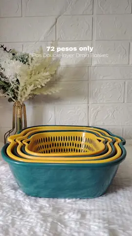 6Pcs Double-layer Drain Basket #basket #strainer #fyp #foryou #foryoupage 
