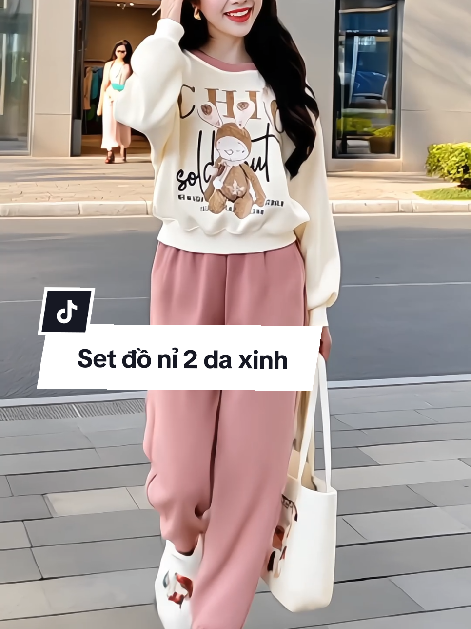 Set bộ quần áo nỉ dành cho nữ, chất nỉ 2 da, họa tiết dễ thương, có rất nhiều màu cho nàng lựa nè #setdoxinh #setdoni #setdonu #xuhuong #ThoiTrendNu 