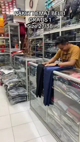 Paket hemat beli 1 gratis 1 size 27/38 yang mau cek aja di keranjang kuning mumpung lagi harga promo #fvpシ #terbaru #celanajeans #celanapria 