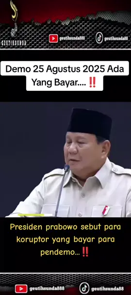 Presiden prabowo sebut demo 2025 ada yang bayar #presidenprabowo #demorakyat2025 #demodpr #demo2025 #prabowosubianto 