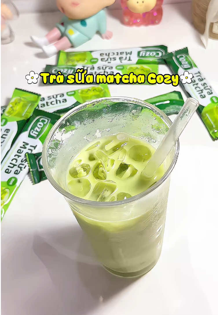 Trà sữa matcha 3in1 ✨🧋  #cozy #cozytea #trasuamatcha 
