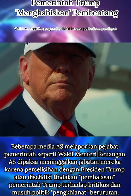 Pemerintah Trump Menghapus Pembentang #as  #trump 
