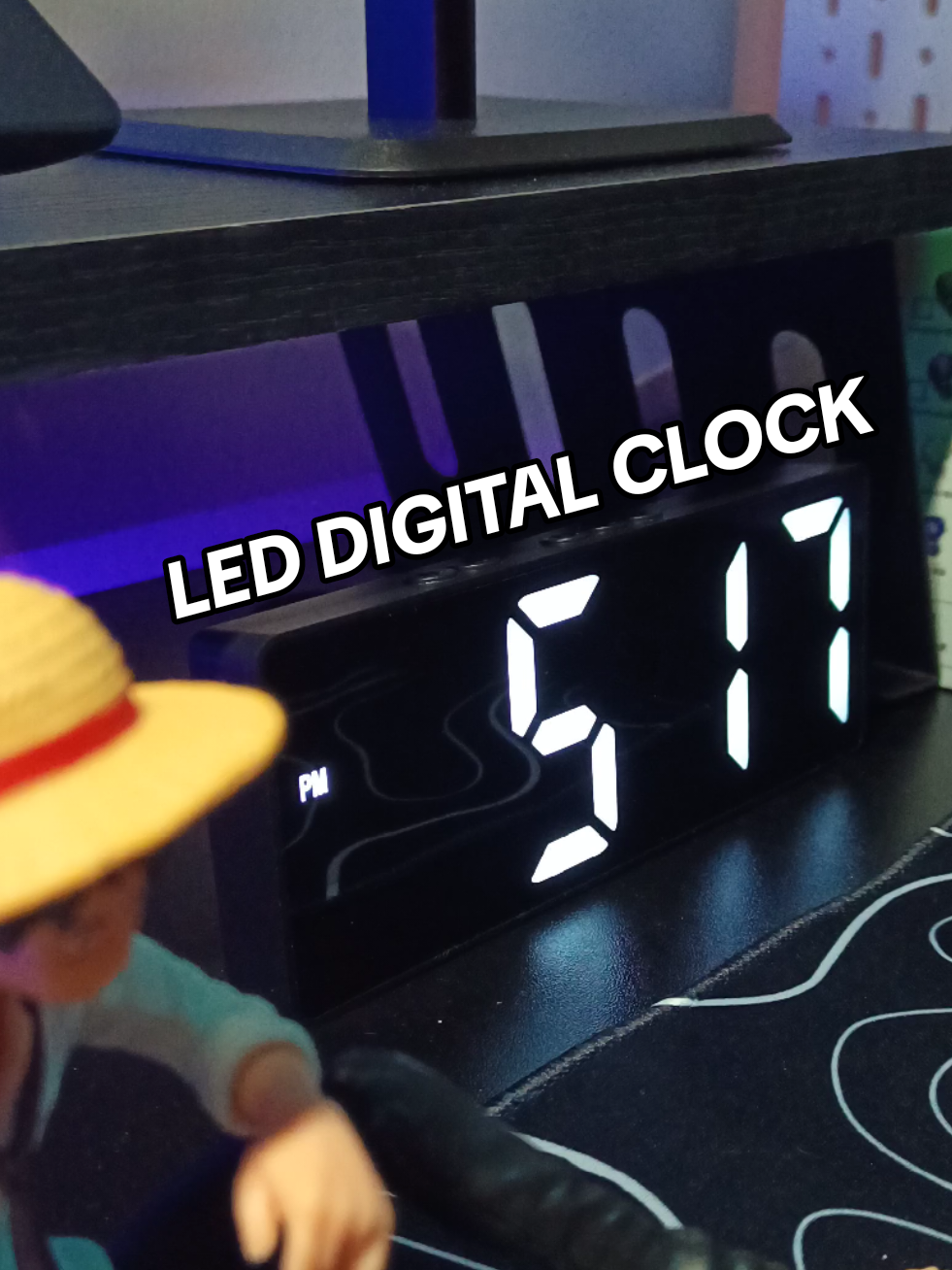 LED Digital Clock with alarm clock and sound sensor. #digitalclock #ledclock #leddigitalclock #alarmclock #tableclock 