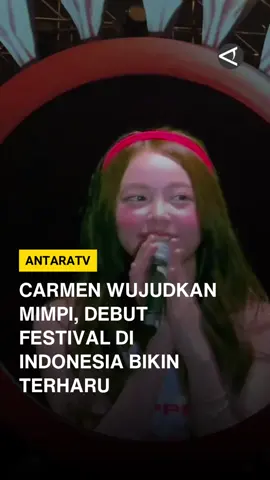 Carmen! Ini bukan mimpi lagi… Debut panggung pertamamu di Indonesia di LaLaLa Fest 2025! 💖 Simak berita terkini dan program-program menarik Antara TV di youtube Antara TV Indonesia dan antaranews.com/video! #antaratv #carmen #hearts2hearts #lalalafest2025 #smentertaiment