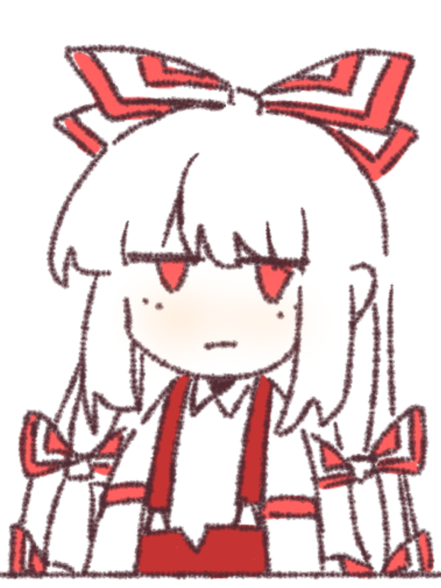 idk #touhou #touhouproject #keinekamishirasawa #kaguyahouraisan #fujiwaranomokou 
