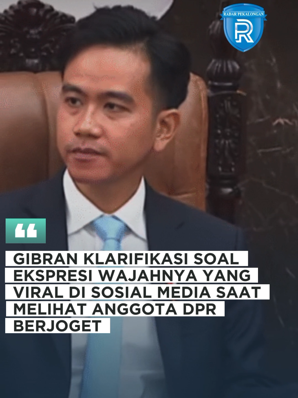 Gibran Klarifikasi Soal Ekspresi Wajahnya yang Viral di Sosial Media Saat Melihat Anggota DPR Berjoget #fyp #gibran #gibranrakabuming #dpr #wapresgibran 