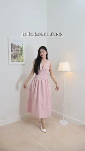 Ai thích mào hồng ạa 🥰 #xuhuong #review #fyp #outfitideas #mydress #vayditiec #weddingdress #nangthu 