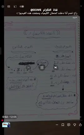 خطه الانقاذ الكيمياء#الاستاذ_فاضل_الهاشمي #الاستاذ_حيدر_وليد #الاستاذ_حسن_فلاح #الاستاذ_هاشم_الغرباوي #الدور_الثاني 