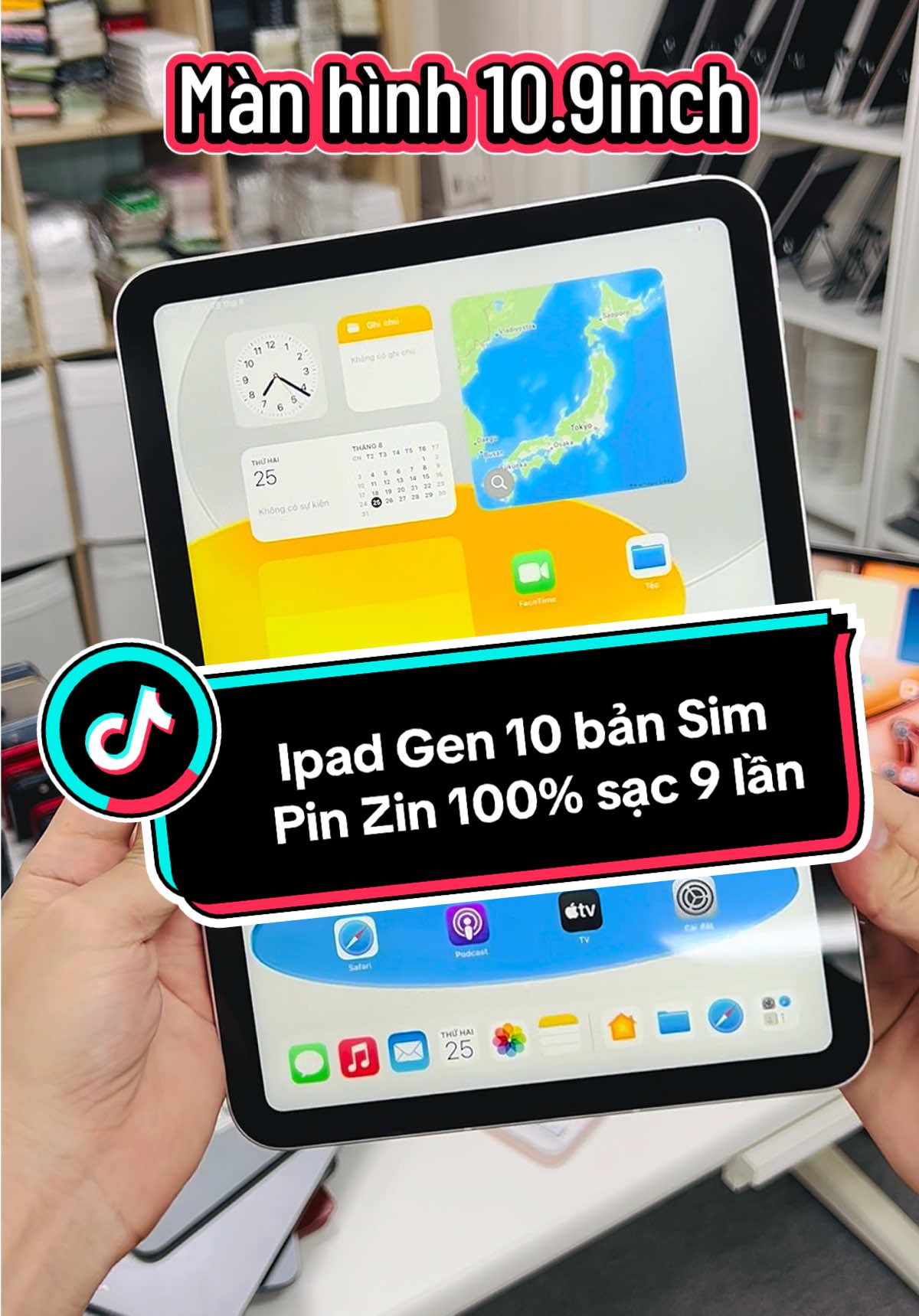 😋 Lên sóng mẫu Ipad Gen 10 2022 bản dùng được Sim cho bạn nào cần đây, đời cao sài khá yên tâm, có anh chị em nào kết siêu phẩm này không ạ... #AkiraMobile #Tokyo #japan #IpadGen10 #IpadGen 