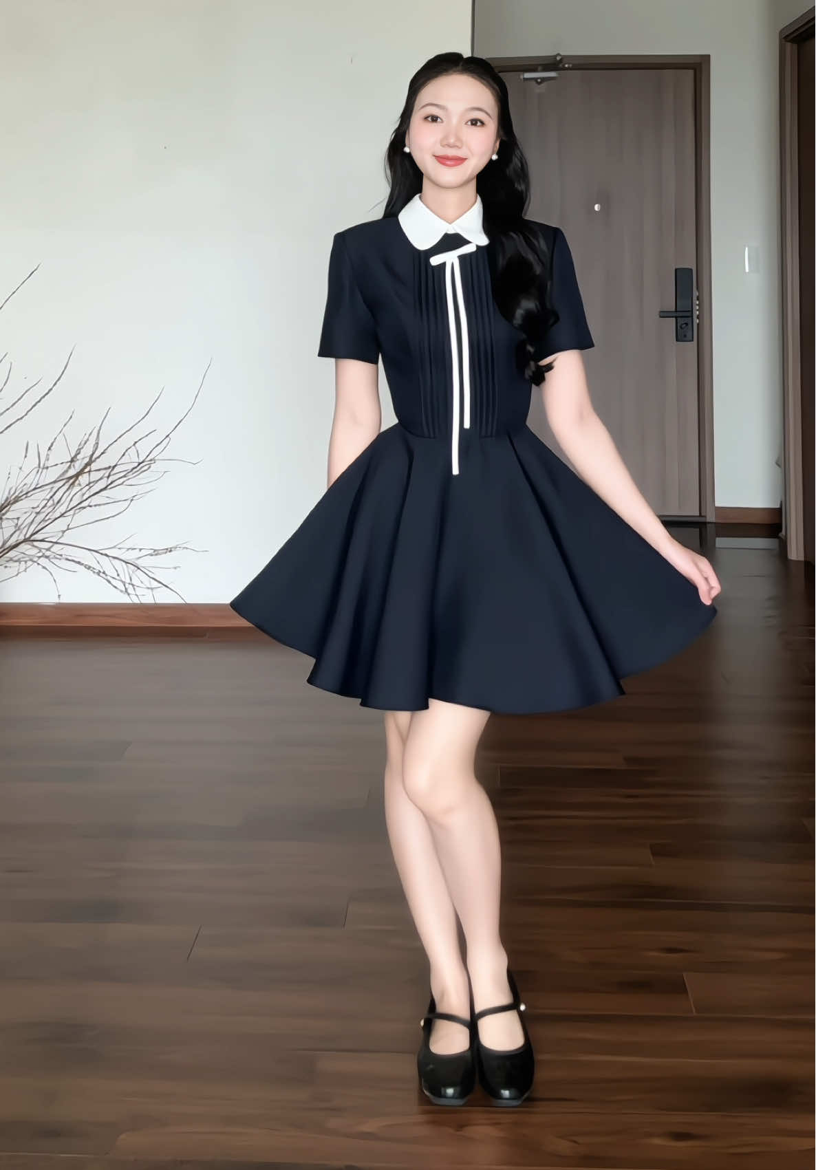 Chiếc váy phù hợp với mọi dịp của mấy bà✨@Bynoir.studio✨ đi tiệc hay đi làm đều xinh #review #elegantstyle #thoitrangcongso #graduationdress #weddingguestdress 