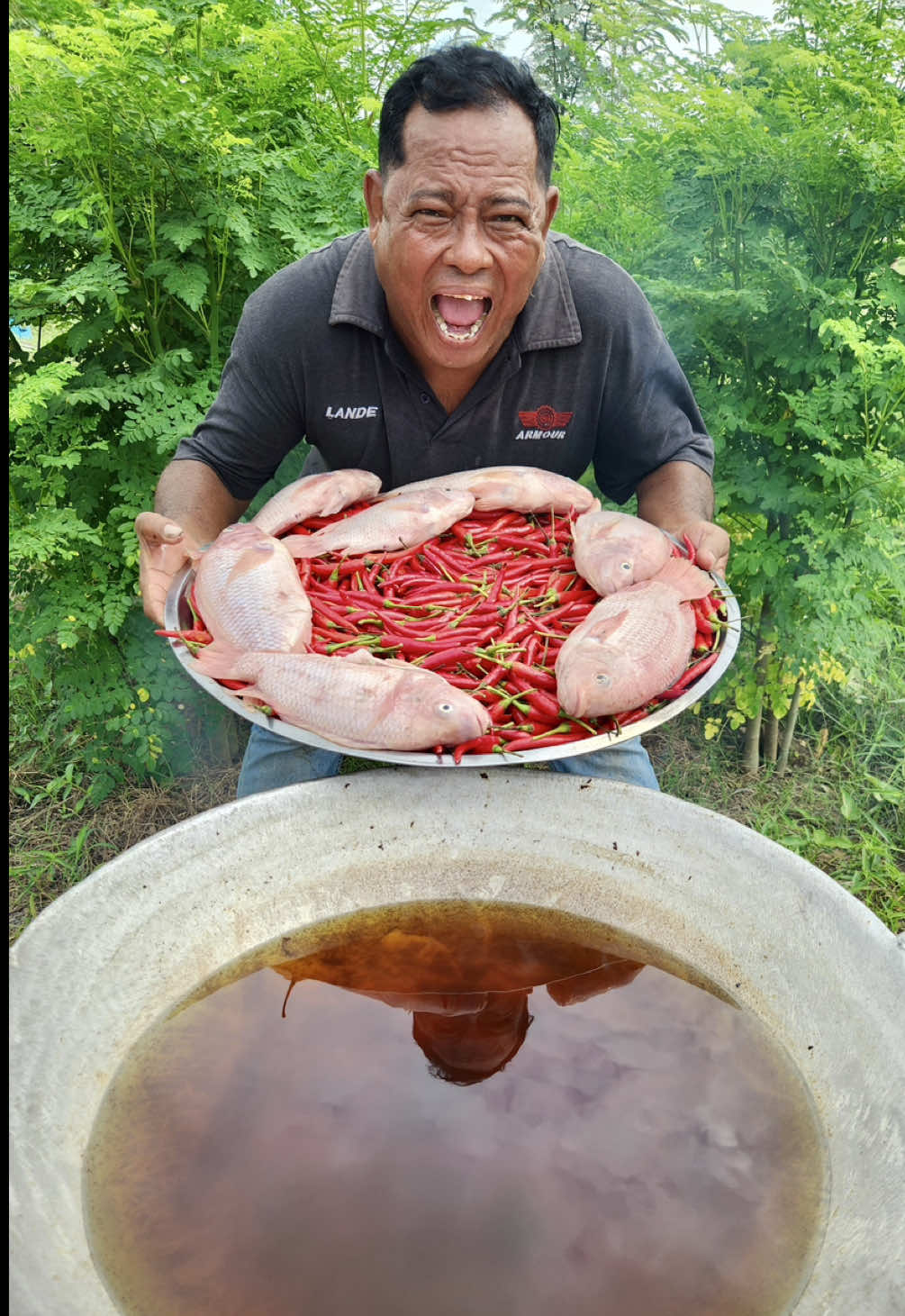 How to crispy chili with fish recipe #food #tiktokfood #crispy 