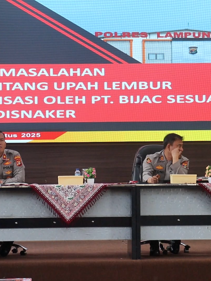 Polres Lampung Selatan Fasilitasi Mediasi PT Bina Jasa Cemerlang dan Security Terkait Tuntutan Hak Pekerja