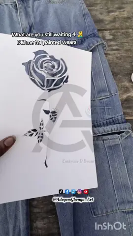 #adeyemigbenga_art #handpaintedwears #viral #drawing #handpaintednailart 