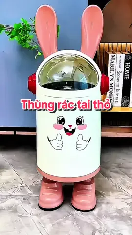 Thùng rác tai thỏ, vừa đựng rác vừa như đồ decor nhà cửa #thungrac #thungractaitho #thungracdecor #thungracconapday #thungdungrac 