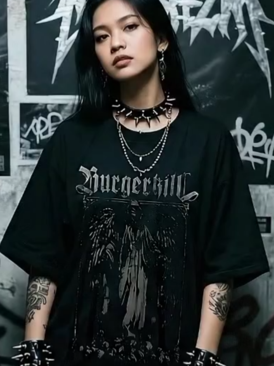 “Buruan klik keranjang, sebelum kehabisan!” #KaosMetal #BurgerkillMerch #StreetStyle #KaosBurgerkill #Metalhead #WearTheMetal #OOTD #MetalVibes #FashionID #KaosGokil #EpicKaos #MerchID #StreetMetalID #KaosKerenBanget #MetalLife #fyp 