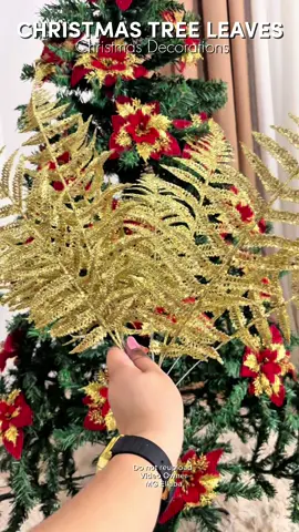 Christmas Tree Leaves Decorations #christmastreedecorating #christmastree #christmasdecor 