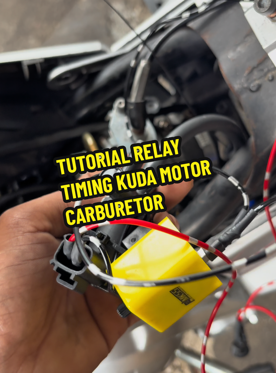 tutorial pasang relay timing kuda untuk motor carburetor.  #timingkuda #relaytimingkuda #yamahalc135 #wanangelov🛍️ #pandaiahdahbesar 