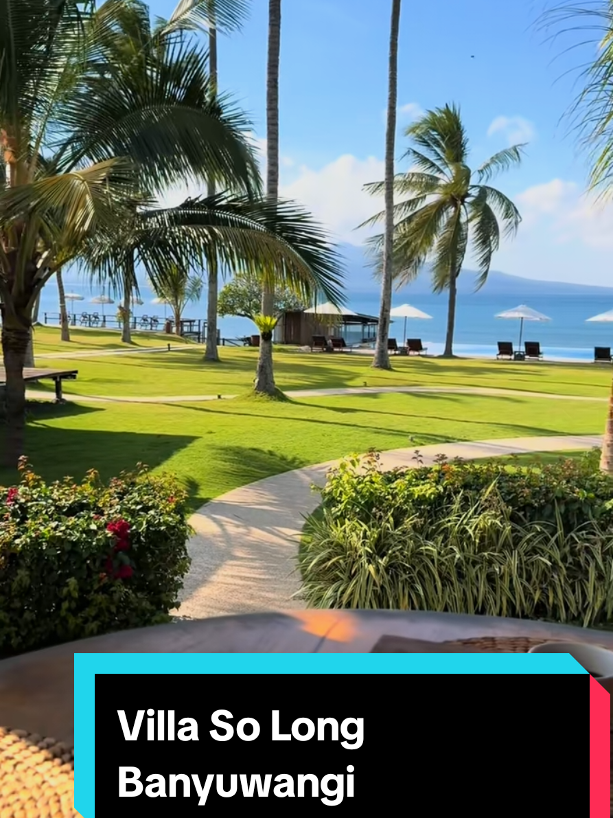 Devinisi surga dunia Vila So Long, keindahannya yang susah diungkapkan dengan kata- kata. cocok buat liburan keluarga atau bulan madu #staycation #banyuwangi #wisatabanyuwangi #hotel #villa 