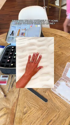 me 🤝 not sitting in a nail salon for 2 hours anymore. AND I still get to feel like my life is together once they’re done🤣 🙌🏼 #diynailsathome #diynails #gelpolish #beetlesgelpolish #dndgelpolish #MomsofTikTok #sahmsoftiktok 