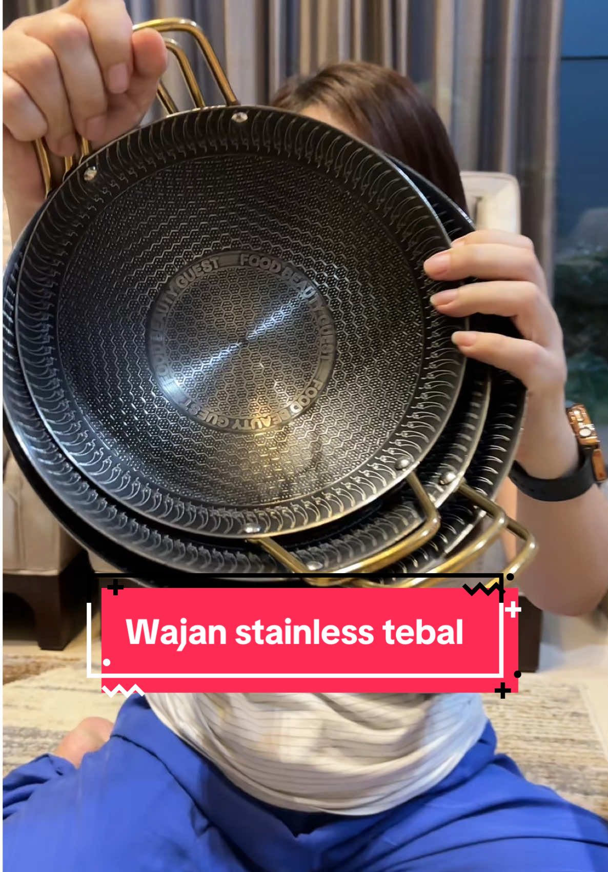 Wajan stainless tebal ! Bahan kokoh, ga lengket, tahan karat, dan food grade !  #wajan #wajanantilengket #wajanstainles #peralatanmasak #penggorengan 