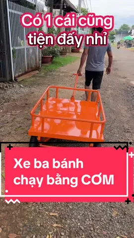 Kéo bằng tay cũng được, bằng xe máy càng chạy bon #anhbabanh #xebabanh #nongdanthongthai #chexemay  