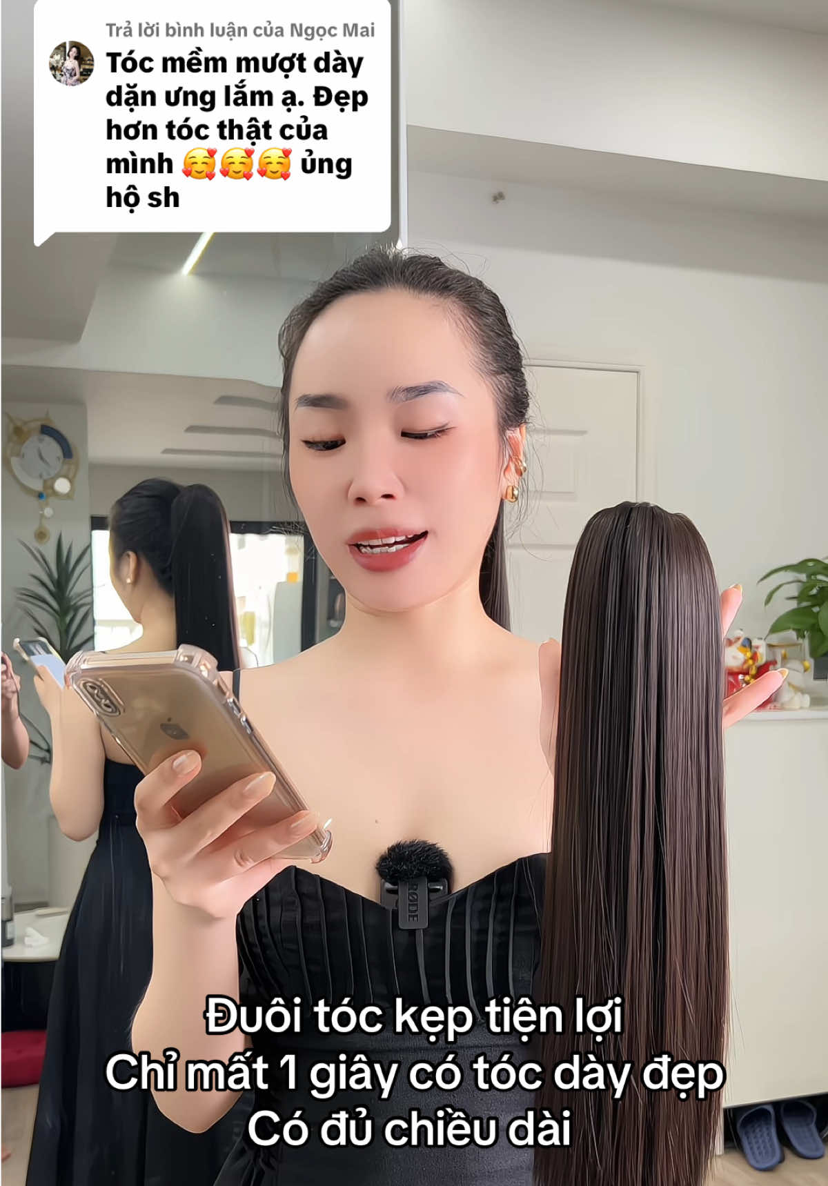 Trả lời @Ngọc Mai đuôi tóc dày dặn mềm mượt nhận là ưng chị nhỉ 🥰#tocgiathuxinh #duoitocthang #duoitockepngoam #tocgianu #tocdep #tocgiadep #xuhuongtiktok2025 