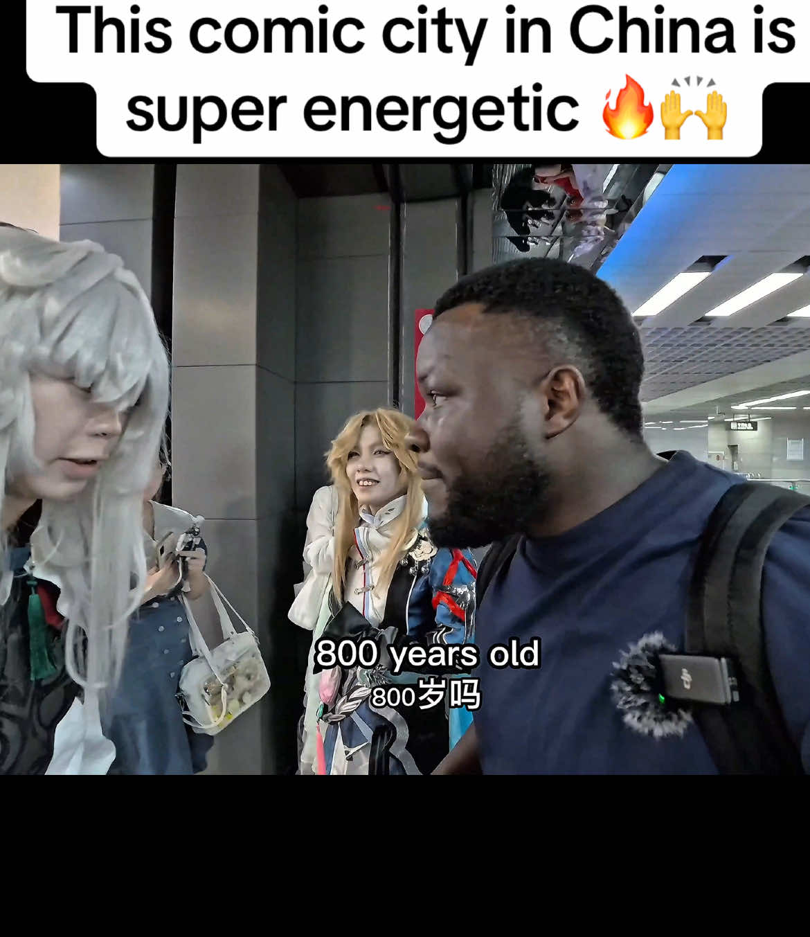 This comic city in China shocked me as a Black tourist in China #blackinchina #speakingmandarin #China #cosplayer 