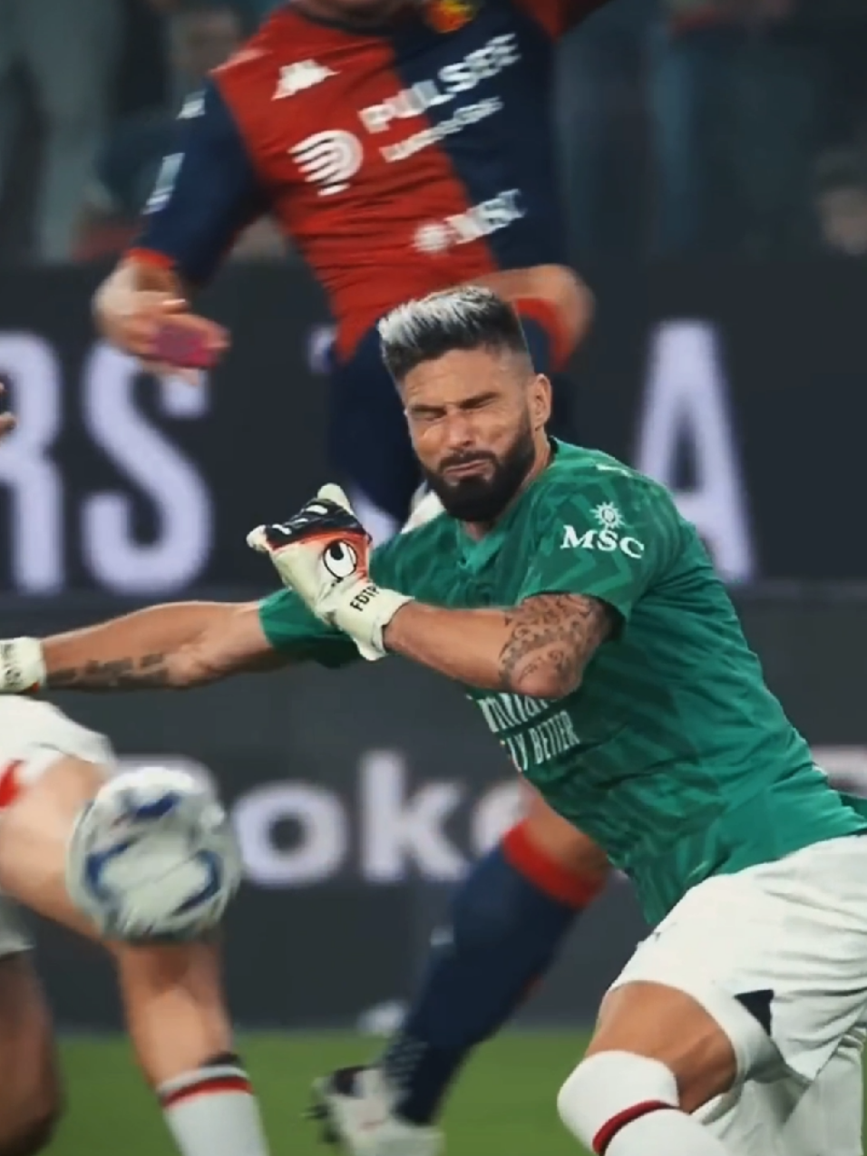 When Olivier Giroud Turns Into a Goalkeeper 🧤🔥 #oliviergiroud #goalkeeper #football #fyp #viralvideos 