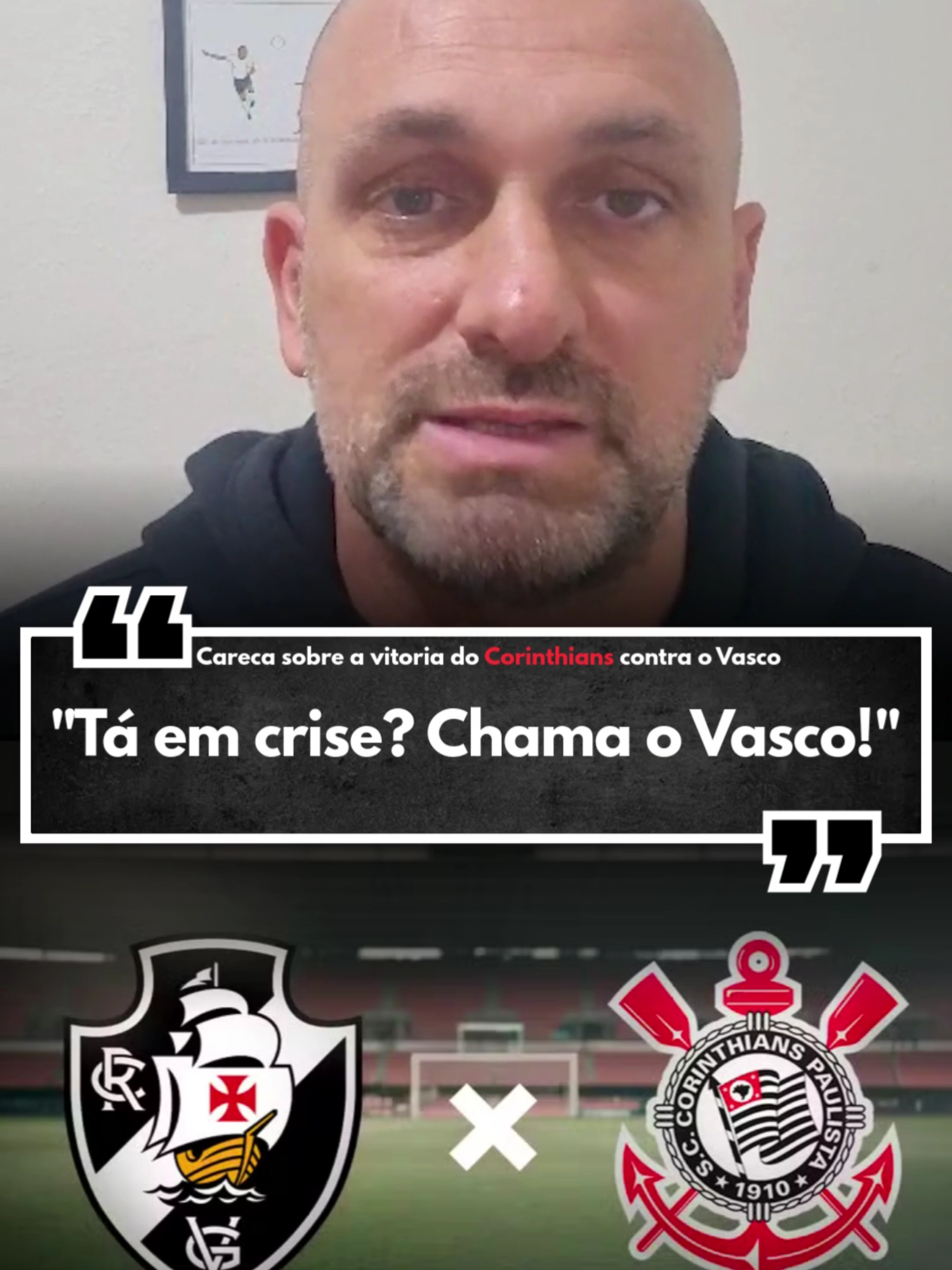 CARECA ANALISA  A VITORIA DO CORINTHIANS CONTRA O VASCO #vasco #corinthians #futebol