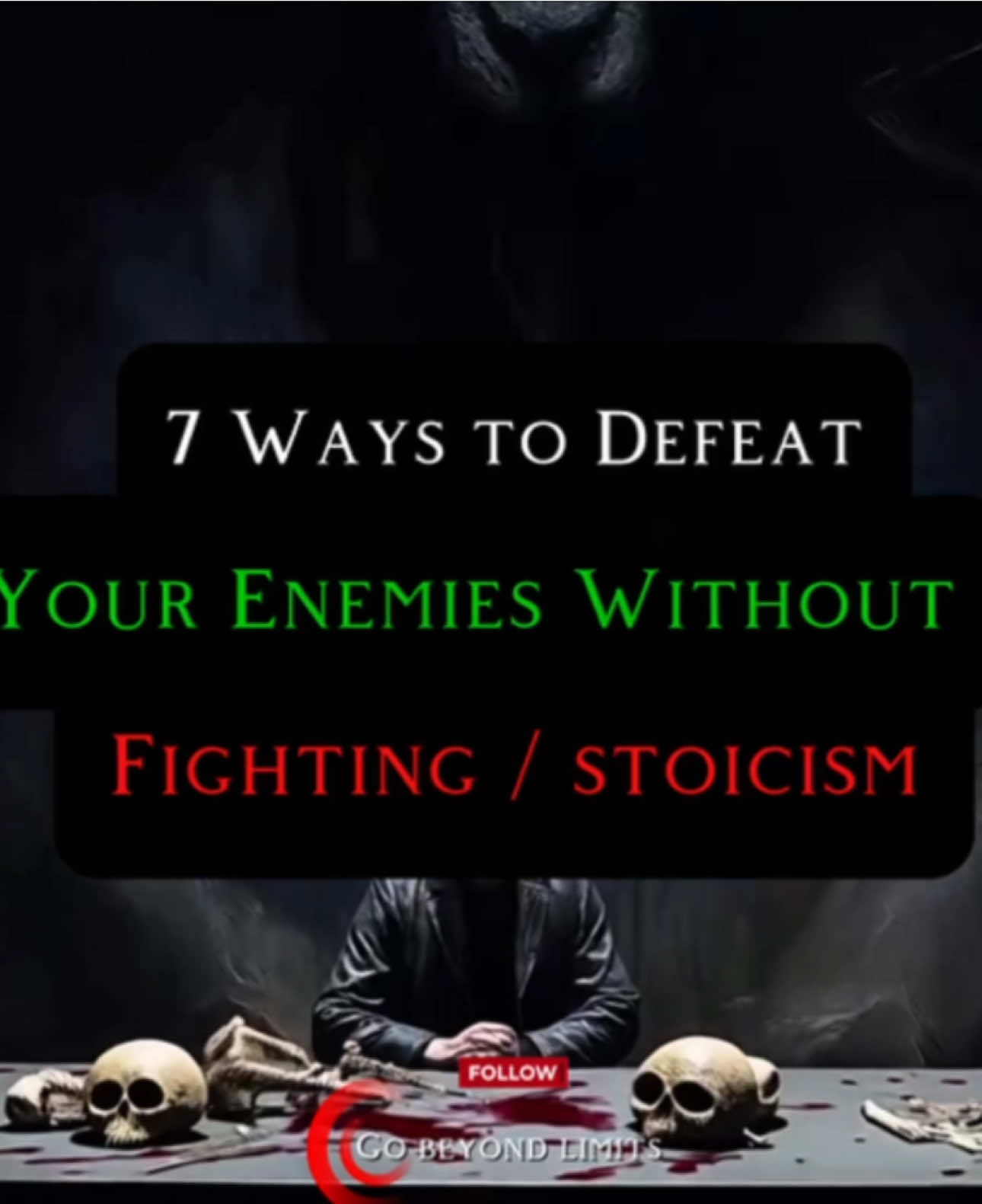 7 Ways To Defeat Your Enemies Without Fighting / Stoicism  #lifelessons #stoicmindset #stoicism #selfmastery #innerpower 