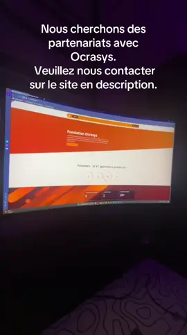 Comme vous l’avez compris nous cherchons des partenariats.  Contacter nous  ici: https://ocrasys.odoo.com/ #prt #ocrasys #fyp #devellopement 
