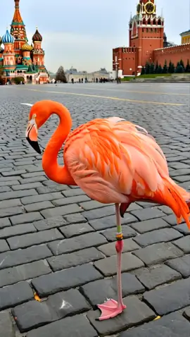 Pink Flamingo on a Business Trip #funny #memes #humor #Meme #ukraine 