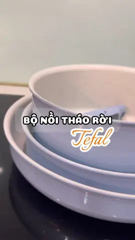Bếp xinh, không gian gọn - bộ nồi Tefal Ingenio Serenity cán rời giúp bếp mình trông thiệt “chill” .#Tefal #TefalVietnam #IngenioSerenity #ChaoNoiDaNang #Pastel   