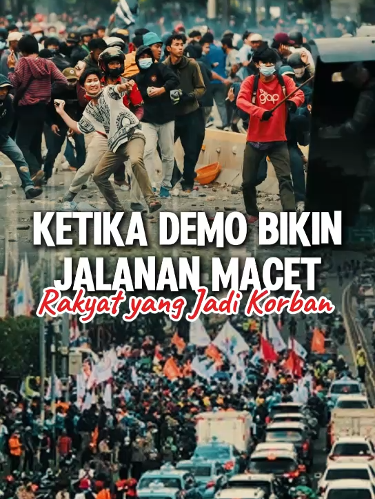 Ketika Demo Bikin Jalanan Macet, Rakyat yang Jadi Korban. #senayanid