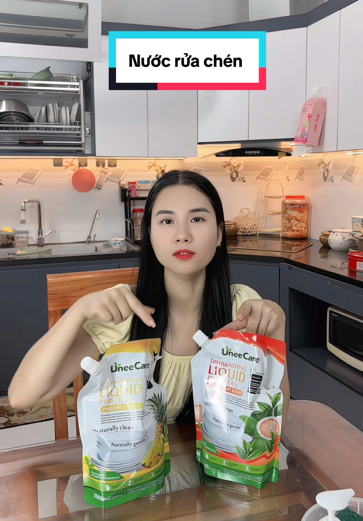 Nước rửa chén thiên nhiên Unee Care xịn lắm ạ #uneecarevietnam #nuocruachen #nuocruachenthiennhien 