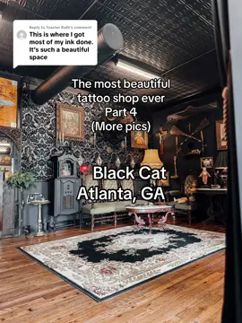 Replying to @Toaster Bath You all can’t get enough of this shop, and that’s fair cause I can’t either. Here are more pics!  #atlanta #tattoo #tattooshop #fypシ #witchyvibes 