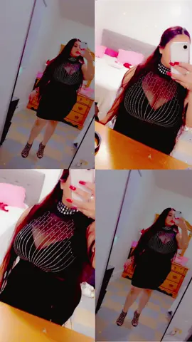 #birthdaydress #rhinestones #blackdress #musthave #rednails 