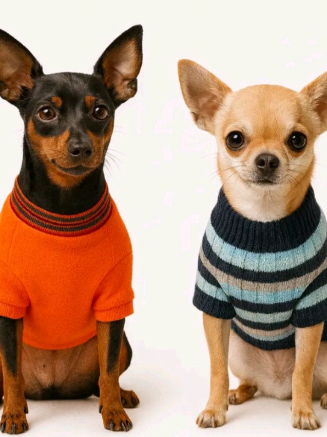 Kit 2 Roupas Pet para Mini Pinscher, Chihuahua e filhotes! #pet #petshop #minipinscher #chihuahua #planetapet 