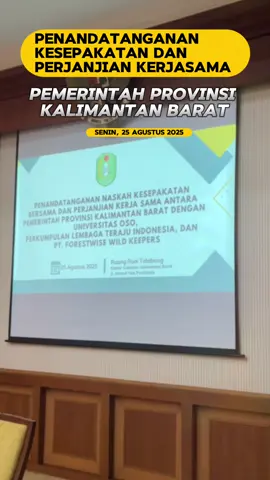 Dengan sinergi multipihak—termasuk akademisi, NGO, dan sektor swasta—diharapkan kolaborasi ini mampu memperkuat pengelolaan lingkungan, meningkatkan kesejahteraan masyarakat di sekitar kawasan hutan, dan pada akhirnya, mendorong peningkatan Indeks Pembangunan Manusia (IPM) Kalbar. #rianorsan  #gubernurkalbar  #kerjasama  @rianorsan.id  @adpim.provkalbar