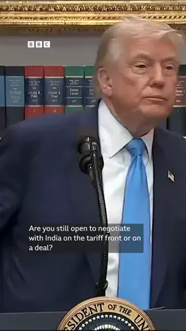 'We're negotiating with India': Trump after slapping 25% tariffs | BBC News India#donaldtrump #alaska 