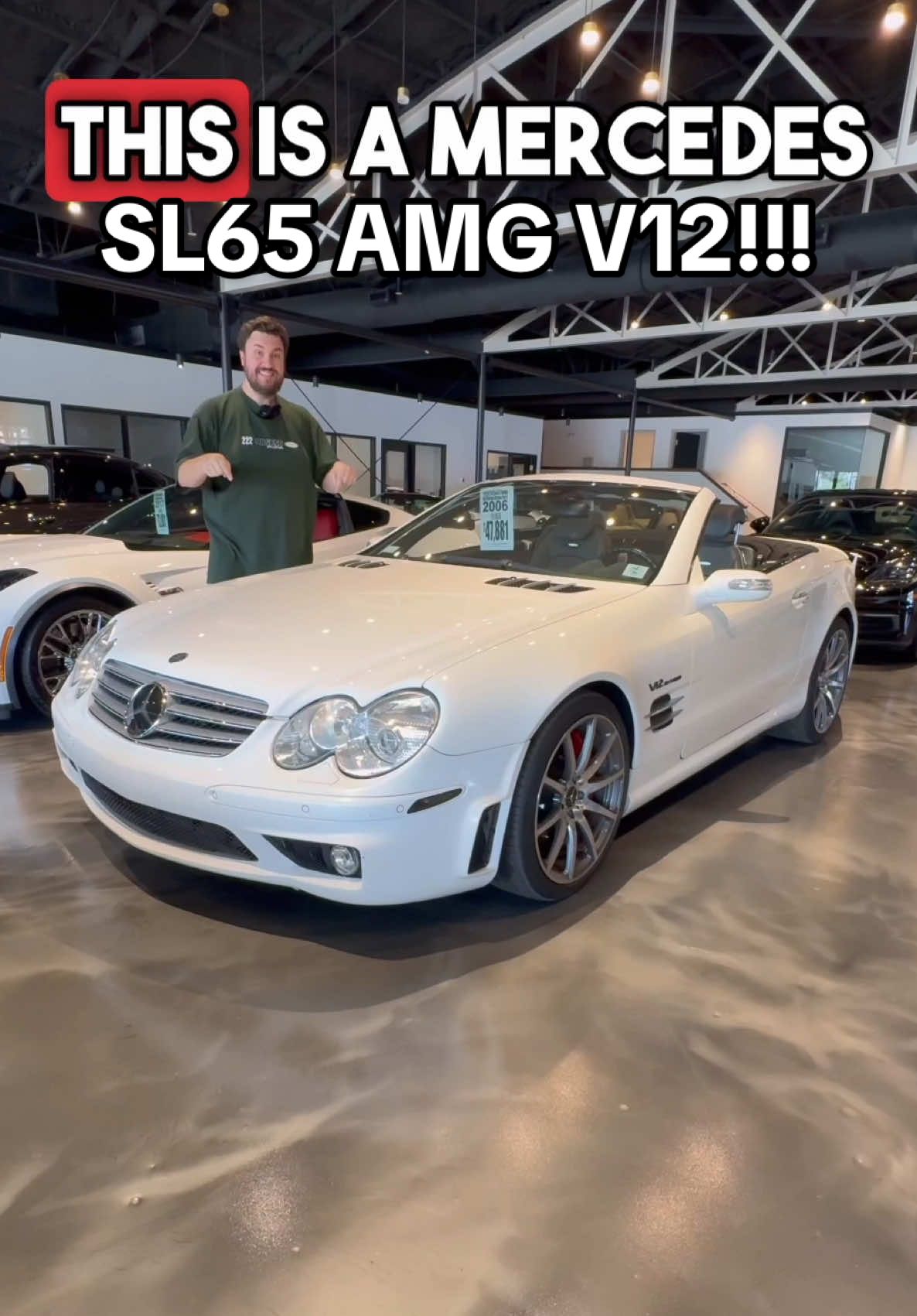 Mercedes’ 600+HP, Twin Turbo V12, 220MPH SL65 Convertible!!! #Mercedes #SL65 #AMG #V12 #TwinTurbo #Convertible #FYP #Car #Cars #CarTok #TikTokAutoCampaign 