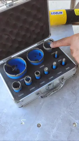 Esta broca puede hacer orificios circulares perfectos.#diamond #drill #stone #powertools #tiktokshop 