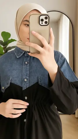 Kemejanya  keren abis cek keranjang sekarang beb #kemejajeansmixrayon#kemejajeansserutpinggangmixrayon 