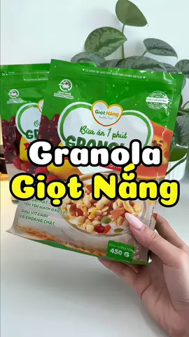 Granola giòn ngon, ăn sáng tiện lắm nè #granola #hatdinhduong #heathyfood #giotnang #annieriviu 