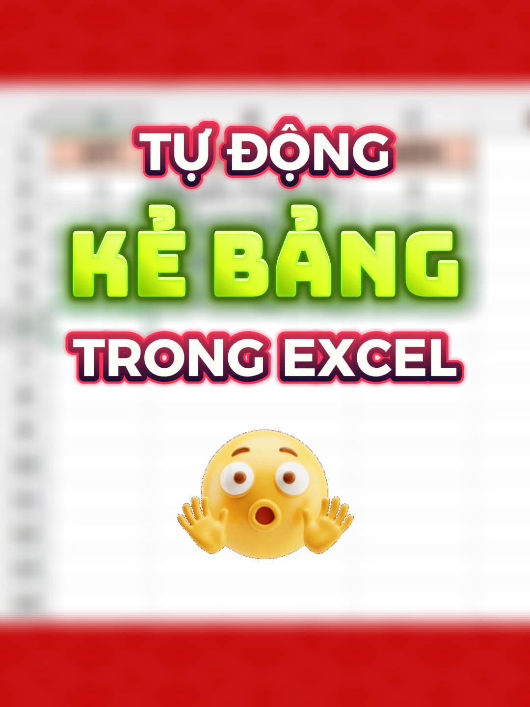 Tự động kẻ bảng khi thêm dữ liệu trong excel #excel #exceltips #exceltricks #tinhocvanphong #meotinhochay