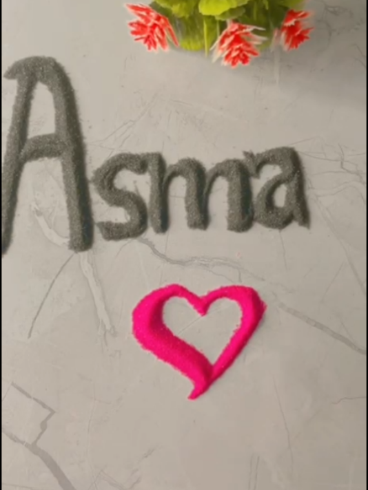 Replying to @itsmonsterqueen80  #foryou #foryoupage #asma #sandart #nameart 