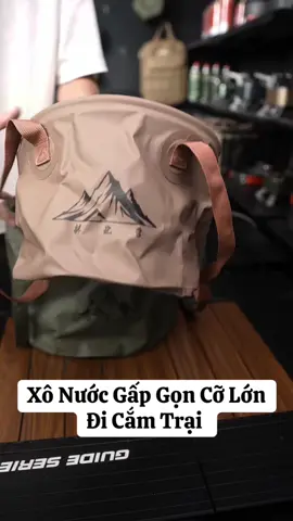 Xô Nước Gấp Gọn Cỡ Lớn Đi Cắm Trại #cắmtrại #dãngoại #camping 