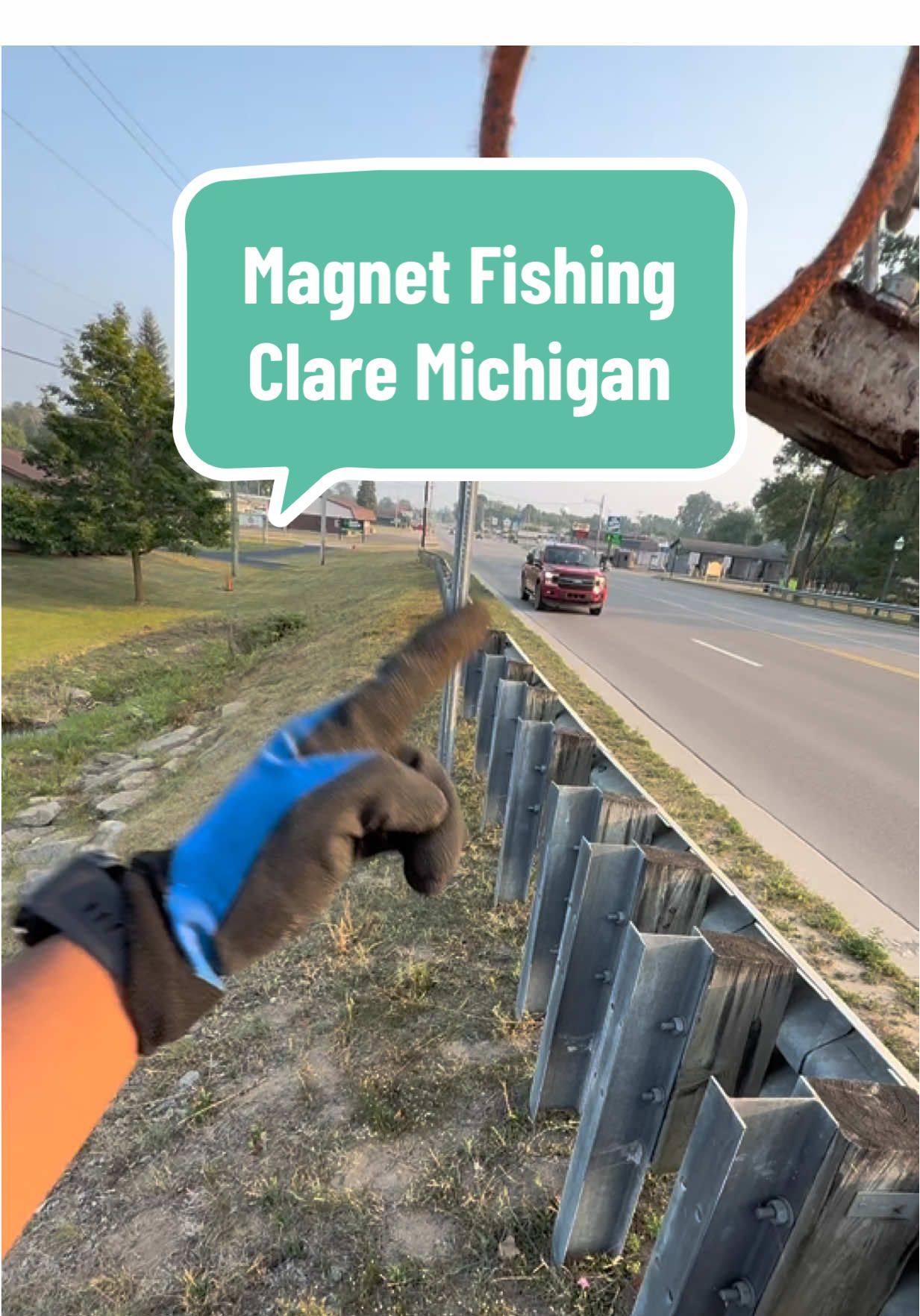Magnet Fishing Clare Michigan  #magnetfishing #hiddenfinds #magnet #claremichigan #michigan 